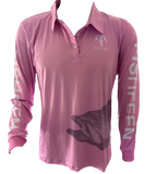 Fishing Shirt Long Sleeve Pink barra