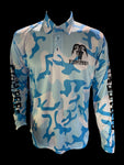 Camo Blue Long Sleeve Shirt