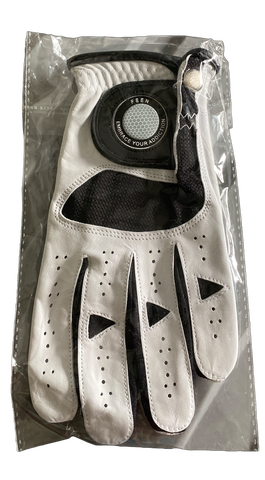 Golf glove, black, left glove